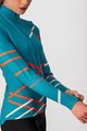 CASTELLI Kolesarski dres z dolgimi rokavi zimski - DIAGONAL - modra