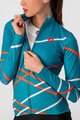 CASTELLI Kolesarski dres z dolgimi rokavi zimski - DIAGONAL - modra