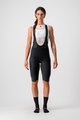 CASTELLI Kolesarske kratke hlače z naramnicami - OMLOOP NANO W - črna