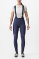 CASTELLI Kolesarske dolge hlače z naramnicami - SORPASSO RoS W - modra