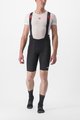 CASTELLI Kolesarske kratke hlače z naramnicami - PREMIO BLACK - črna/bela
