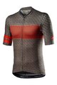 CASTELLI Kolesarski dres s kratkimi rokavi - MAISON - rjava/oranžna
