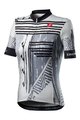 CASTELLI Kolesarski dres s kratkimi rokavi - ASTRATTA - bela/črna