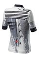 CASTELLI Kolesarski dres s kratkimi rokavi - ASTRATTA - bela/črna