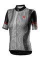 CASTELLI Kolesarski dres s kratkimi rokavi -  ILLUSIONE - črna/bela