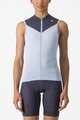 CASTELLI Kolesarski dres brez rokavov - SOLARIS - svetlo modra