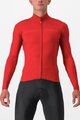 CASTELLI Kolesarski dres z dolgimi rokavi zimski - PRO THERMAL LS - rdeča