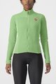 CASTELLI Kolesarski dres z dolgimi rokavi zimski - SFIDA 2 W - svetlo zelena