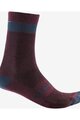 CASTELLI Kolesarske klasične nogavice - ALPHA 18 - bordo
