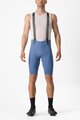 CASTELLI Kolesarske kratke hlače z naramnicami - FREE AERO RC - svetlo modra