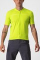 CASTELLI Kolesarski dres s kratkimi rokavi - rumena