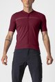 CASTELLI Kolesarski dres s kratkimi rokavi - UNLIMITED ALLROAD - bordo