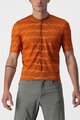 CASTELLI Kolesarski dres s kratkimi rokavi - UNLIMITED STERRATO - oranžna