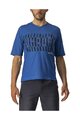 CASTELLI Kolesarski dres s kratkimi rokavi - TRAIL TECH - modra