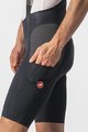 CASTELLI Kolesarske kratke hlače z naramnicami - FREE UNLIMITED - črna