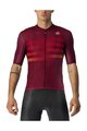 CASTELLI Kolesarski dres s kratkimi rokavi - ENDURANCE PRO - bordo