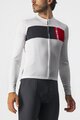 CASTELLI Kolesarski dres z dolgimi rokavi poletni - PROLOGO 7 - bela