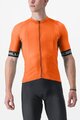 CASTELLI Kolesarski dres s kratkimi rokavi - ENTRATA VI - oranžna
