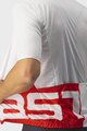 CASTELLI Kolesarski dres s kratkimi rokavi - DOWNTOWN - bela/rdeča