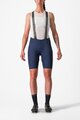 CASTELLI Kolesarske kratke hlače z naramnicami - FREE AERO RC W - modra