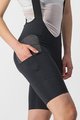 CASTELLI Kolesarske kratke hlače z naramnicami - FREE UNLIMITED W - črna