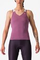 CASTELLI Kolesarski dres brez rokavov - SOLARIS TOP - vijolična
