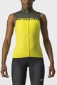 CASTELLI Kolesarski dres brez rokavov - VELOCISSIMA - rumena/zelena