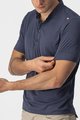 CASTELLI Kolesarska  majica s kratkimi rokavi - TECH 2 POLO - modra