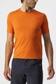 CASTELLI Kolesarska  majica s kratkimi rokavi - TECH 2 TEE - oranžna
