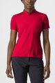 CASTELLI Kolesarska  majica s kratkimi rokavi - TECH 2 POLO - rdeča