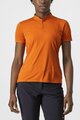 CASTELLI Kolesarska  majica s kratkimi rokavi - TECH 2 POLO - oranžna