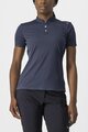 CASTELLI Kolesarska  majica s kratkimi rokavi - TECH 2 POLO - modra