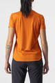 CASTELLI Kolesarska  majica s kratkimi rokavi - TECH 2 TEE - oranžna