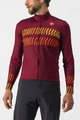 CASTELLI Kolesarski dres z dolgimi rokavi poletni - UNLIMITED THERMAL - bordo