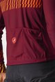 CASTELLI Kolesarski dres z dolgimi rokavi poletni - UNLIMITED THERMAL - bordo