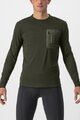 CASTELLI Kolesarski dres z dolgimi rokavi zimski - UNLIMITED MERINO - zelena
