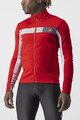 CASTELLI Kolesarska  podaljšana jakna - MORTIROLO 6S - rdeča