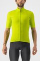 CASTELLI Kolesarski dres s kratkimi rokavi - PRO THERMAL MID - svetlo zelena