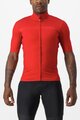 CASTELLI Kolesarski dres s kratkimi rokavi - PRO THERMAL MID - rdeča