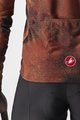 CASTELLI Kolesarski dres z dolgimi rokavi zimski - VENTAGLIO - rjava/oranžna