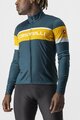 CASTELLI Kolesarski dres z dolgimi rokavi zimski - PASSISTA - zelena/modra/rumena