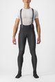 CASTELLI Kolesarske dolge hlače z naramnicami - FREE AERO RC - črna