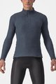CASTELLI Kolesarska  majica z dolgimi rokavi - COLD DAYS 2ND LAYER - siva/modra