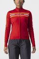 CASTELLI Kolesarski dres z dolgimi rokavi poletni - UNLIMITED W THERMAL - rdeča