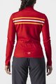 CASTELLI Kolesarski dres z dolgimi rokavi poletni - UNLIMITED W THERMAL - rdeča