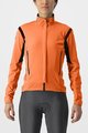 CASTELLI Kolesarska  podaljšana jakna - PERFETTO RoS 2 W - oranžna