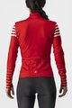 CASTELLI Kolesarski dres z dolgimi rokavi zimski - AUTUNNO - rdeča