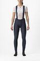 CASTELLI Kolesarske dolge hlače z naramnicami - FREE AERO RC W DT - modra