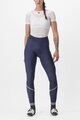 CASTELLI Kolesarske dolge hlače brez naramnic - VELOCISSIMA THERMAL - modra