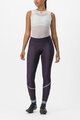 CASTELLI Kolesarske dolge hlače brez naramnic - VELOCISSIMA THERMAL - vijolična